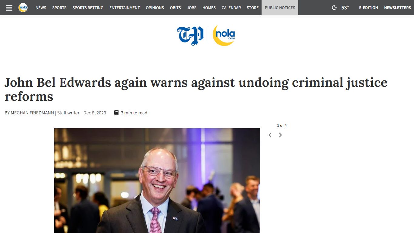 Louisiana governor warns against undoing prison reforms | Local ...